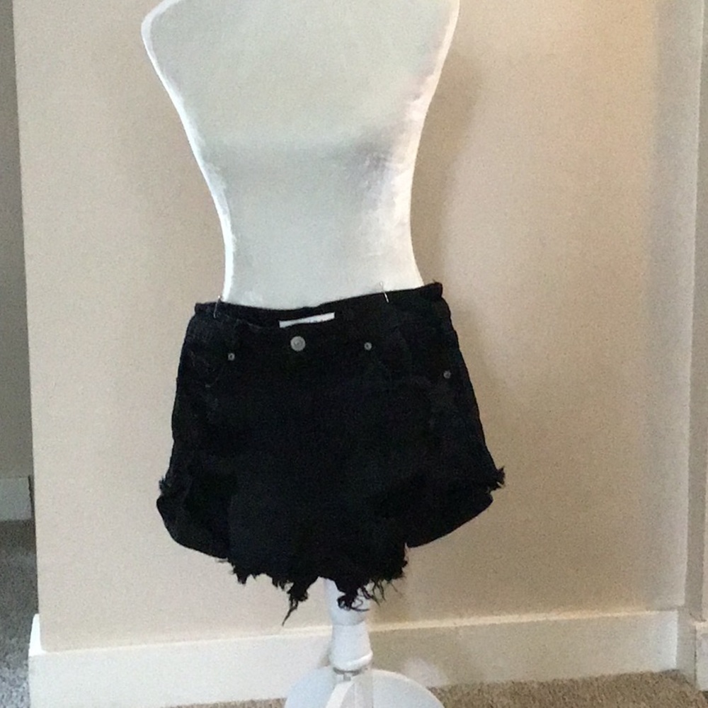 Cutoffs black shorts